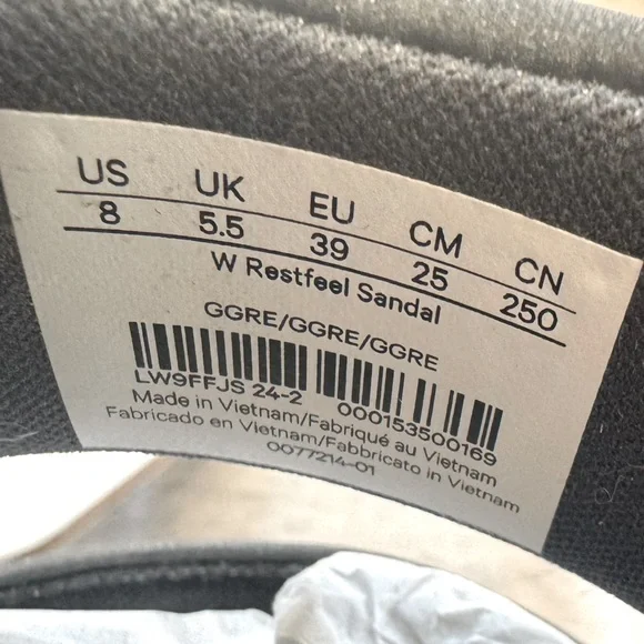 Lululemon Women's Restfeel Sandal $78 NWT 
Color Graphite Grey Size 8 - Picture 7 of 11